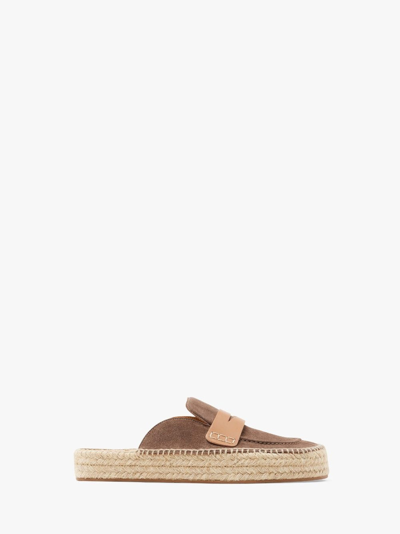 SUEDE ESPADRILLE LOAFER MULES 1