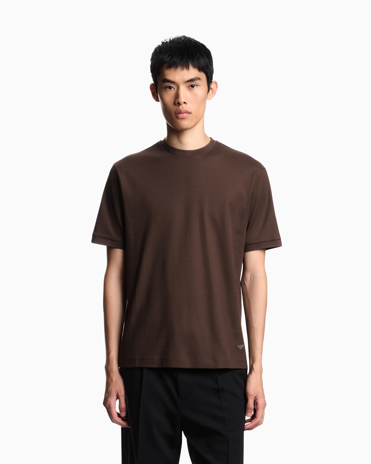 ASV JERSEY T-SHIRT WITH VERTICAL JACQUARD MOTIF - 4