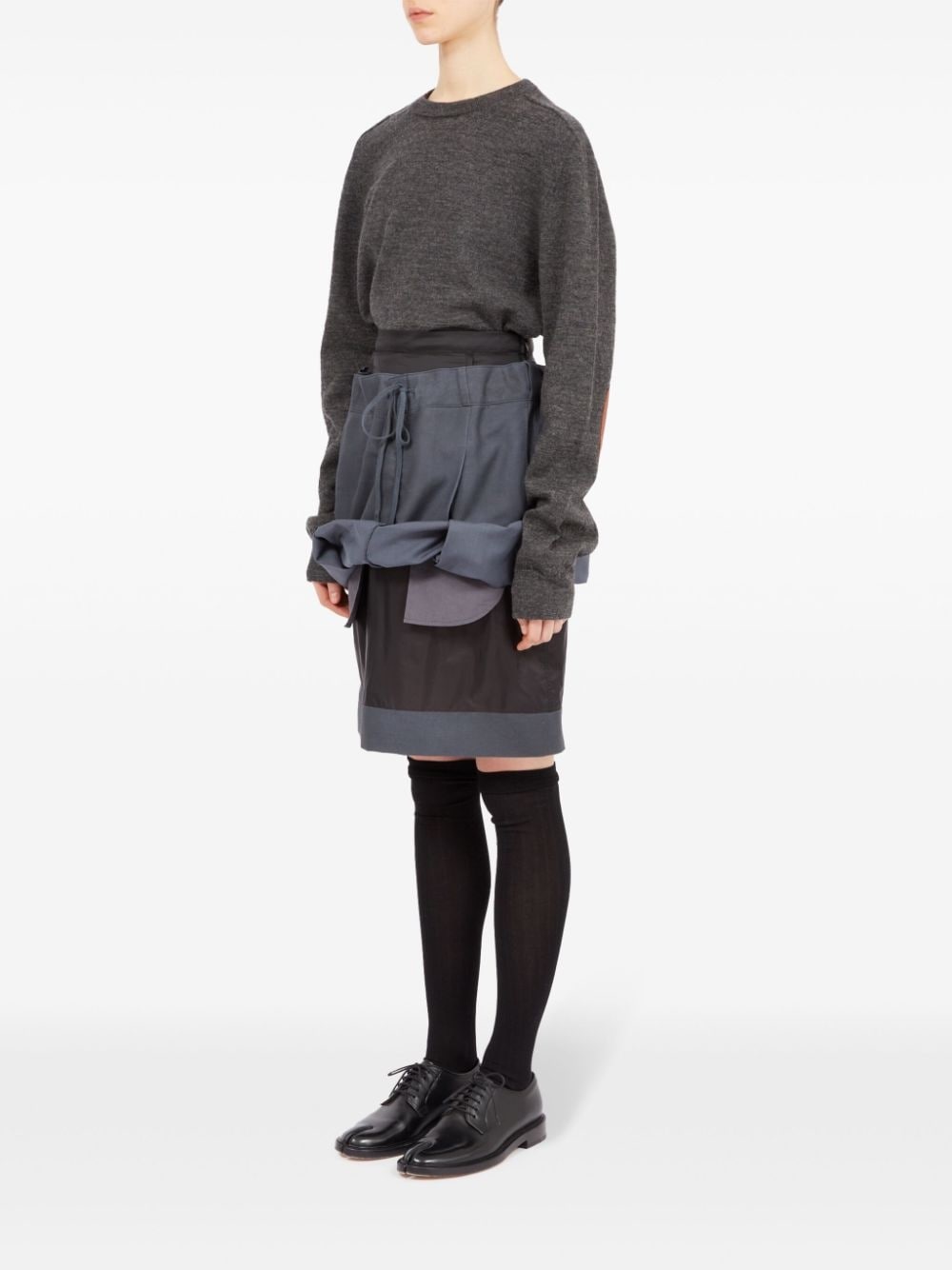 layered knee-length skirt - 6