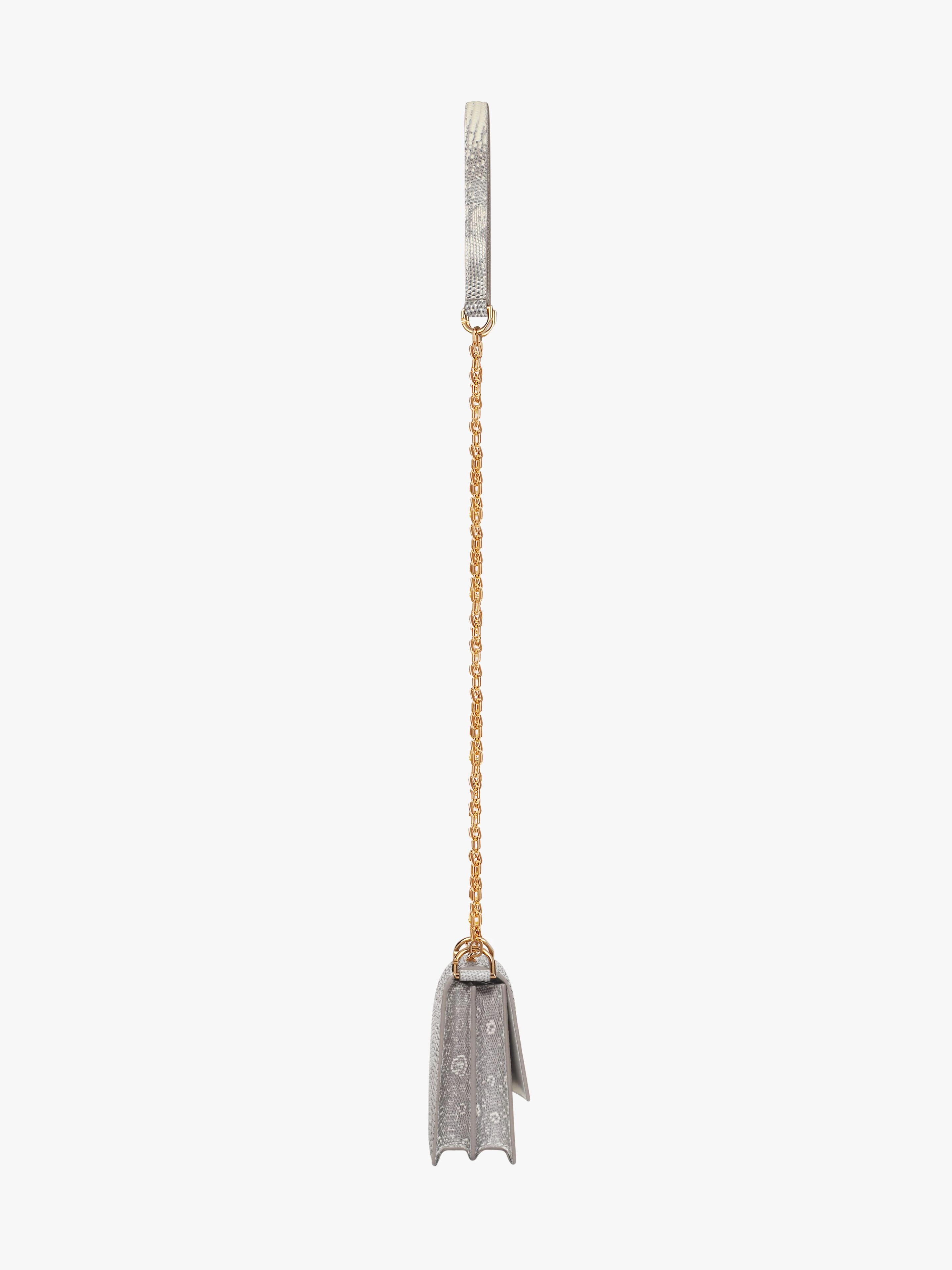 SMALL 4G BAG IN LIZARD WITH CHAIN - 4