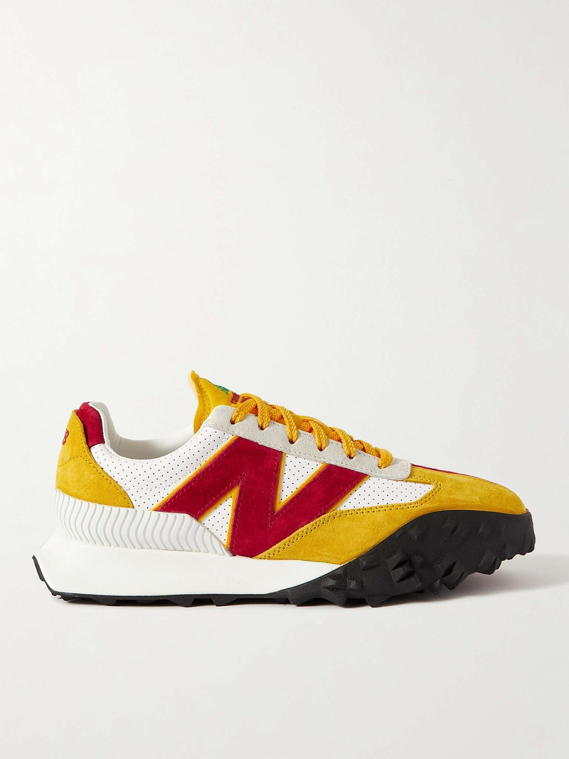 + Casablanca XC72 Suede-Trimmed Leather Sneakers - 1