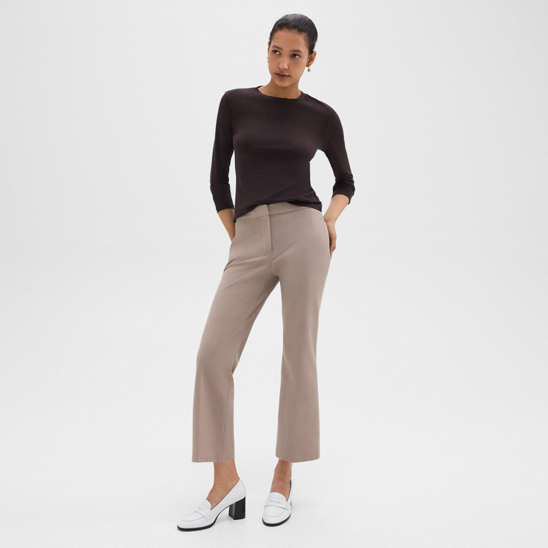 Theory Loafer Pump in Leather outlook