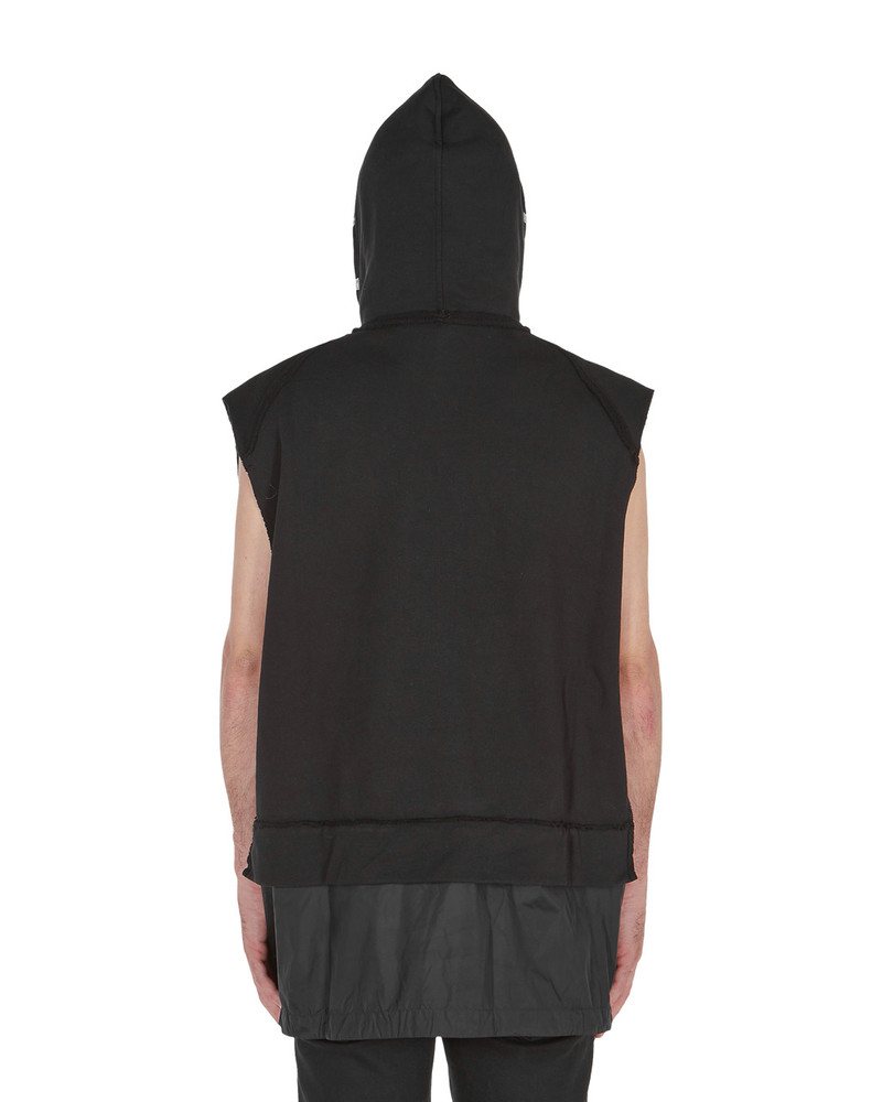 SLEEVELESS TREATED HOODIE 5