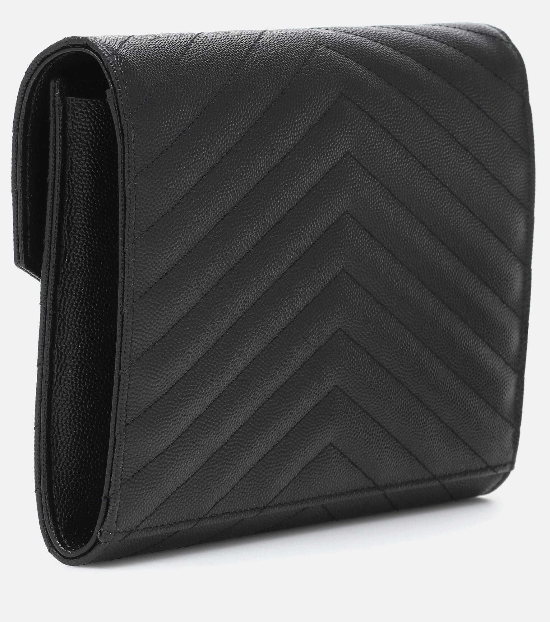 Cassandre matelassé leather clutch - 4