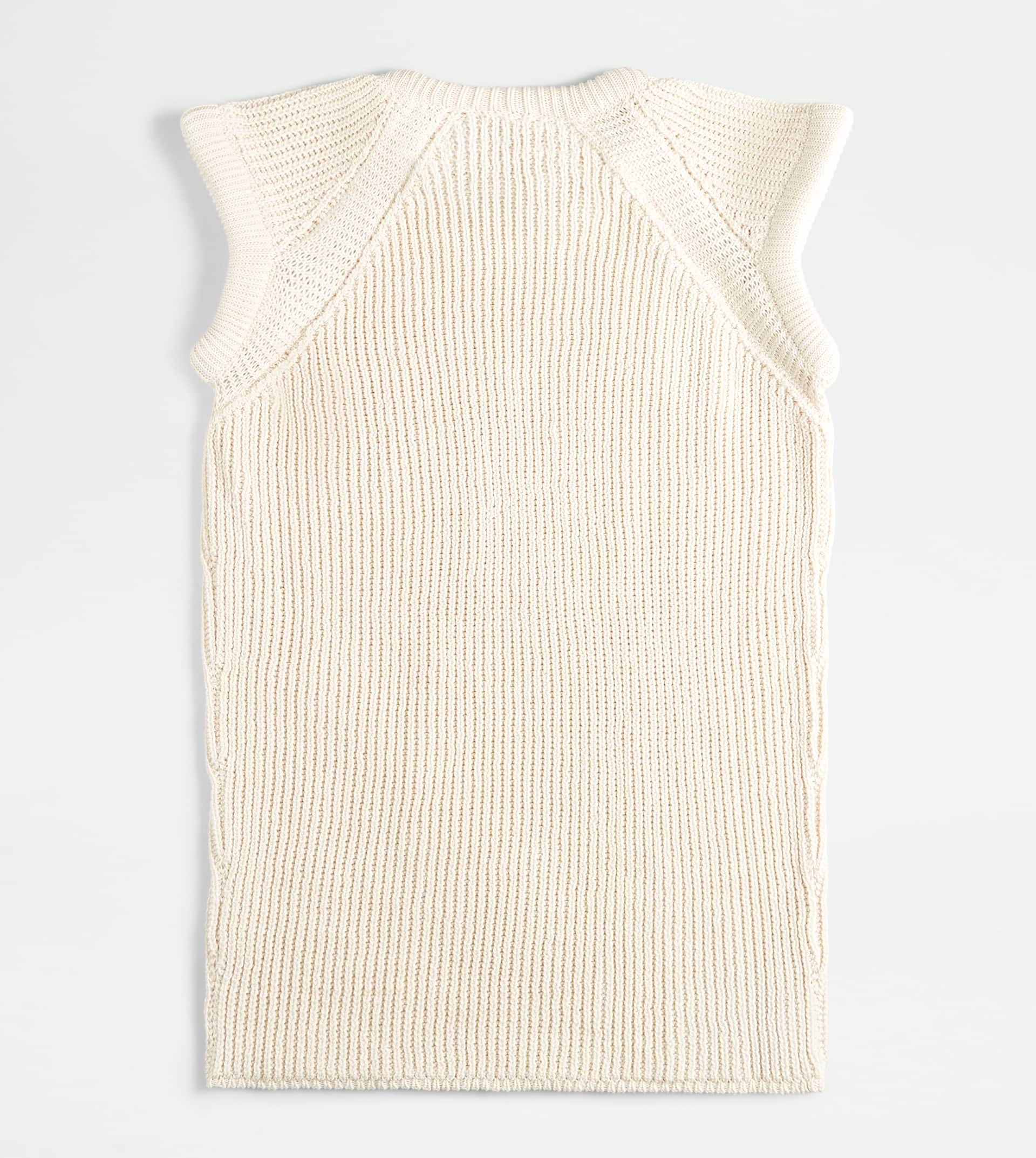 TOP IN COTTON KNIT - OFF WHITE - 2