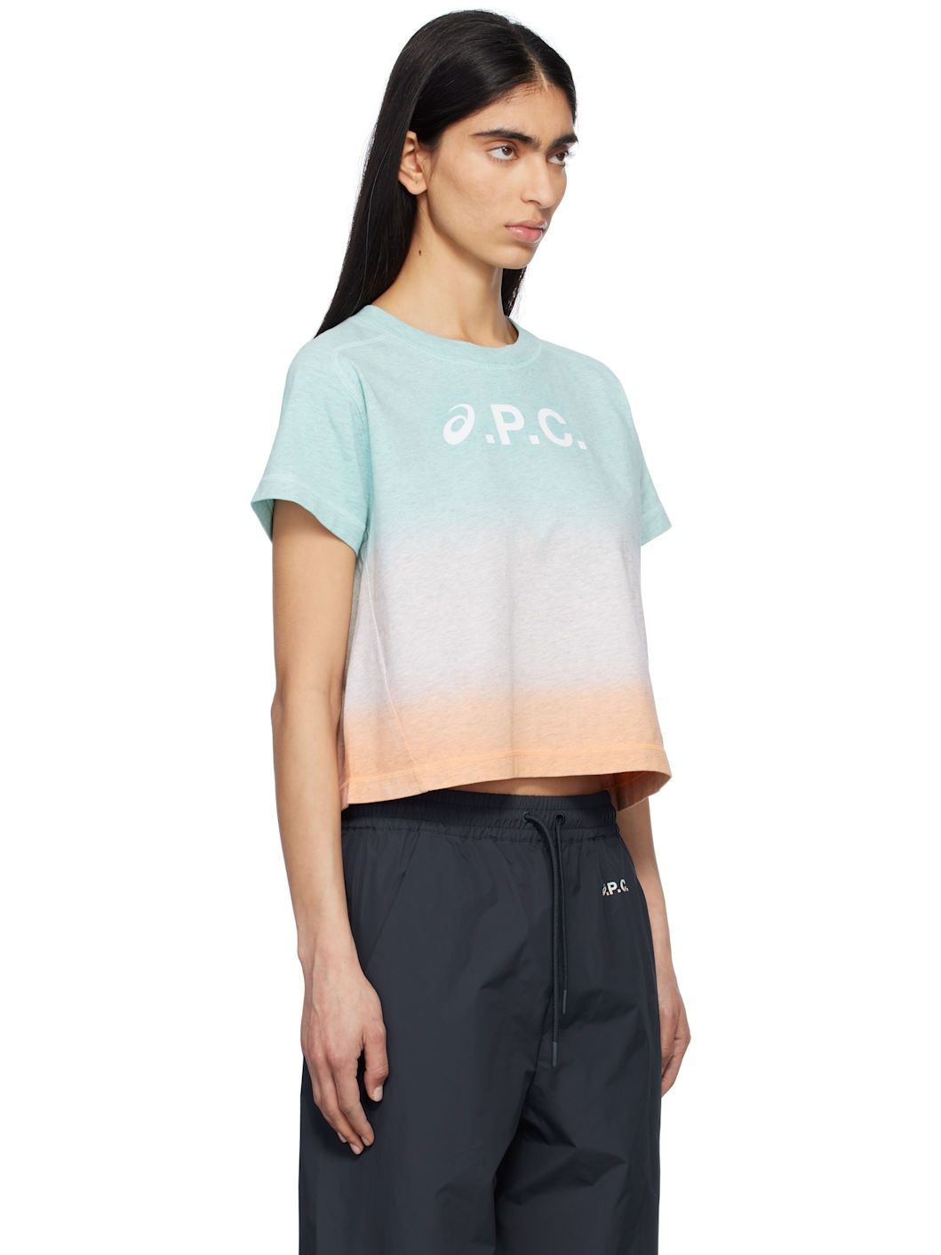 Blue & Pink ASICS Edition Cloud Dip Dye T-shirt - 2