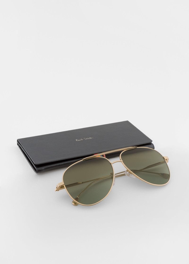 Shiny Gold 'Dylan' Sunglasses 5