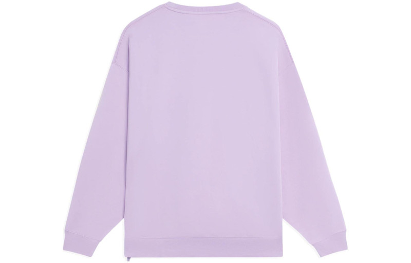 Li-Ning (WMNS) Li-Ning Lifestyle Classic Plain Sweatshirt 'Purple' AWDS778-3 outlook