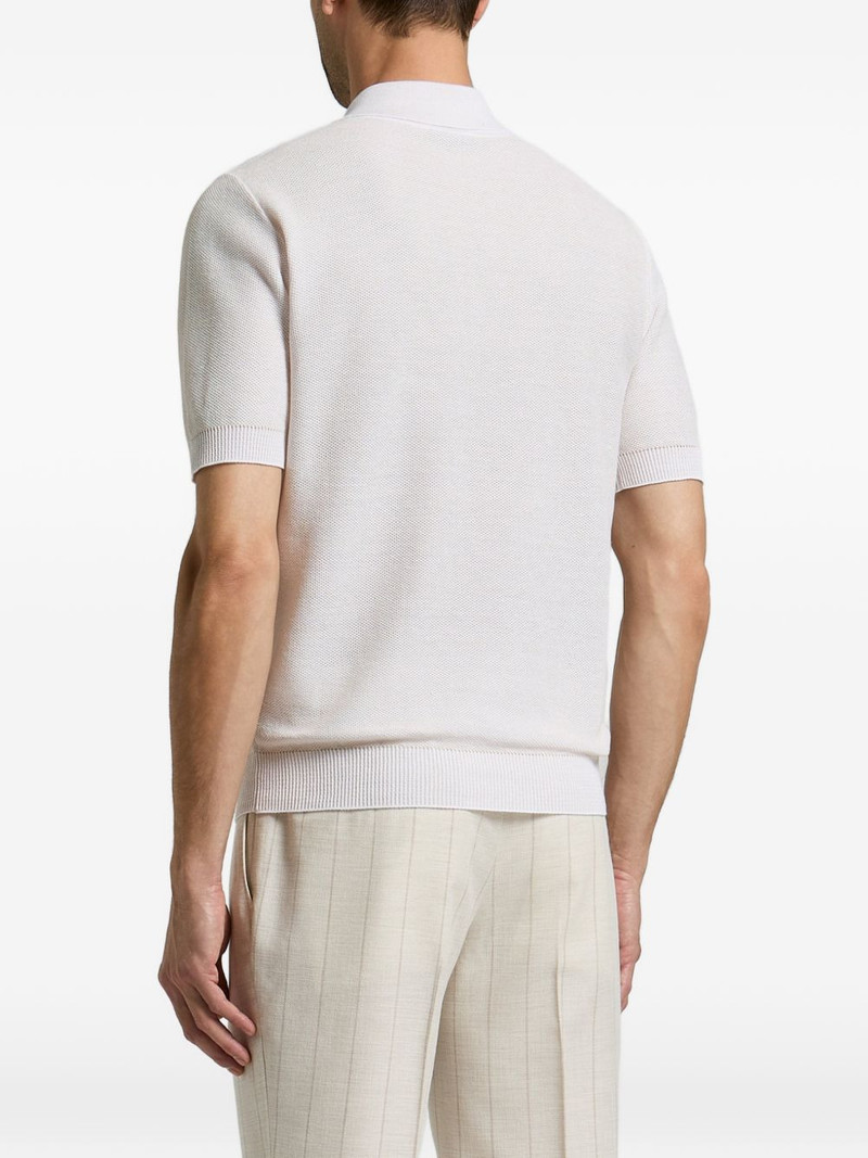 PESERICO zip-fastening short-sleeve polo shirt outlook