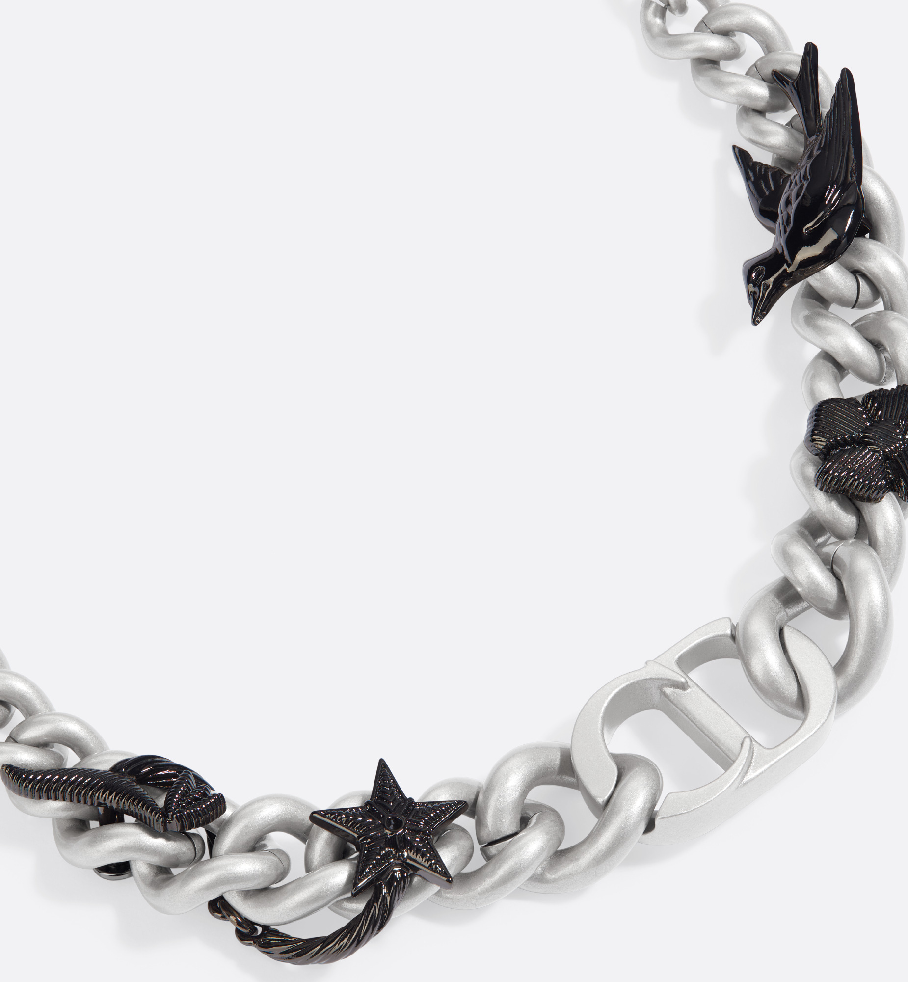 Dior Black Star Chain Link Bracelet - 4