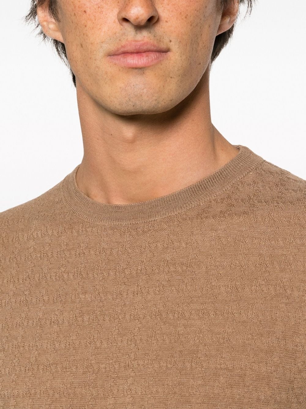 knitted wool jumper - 5