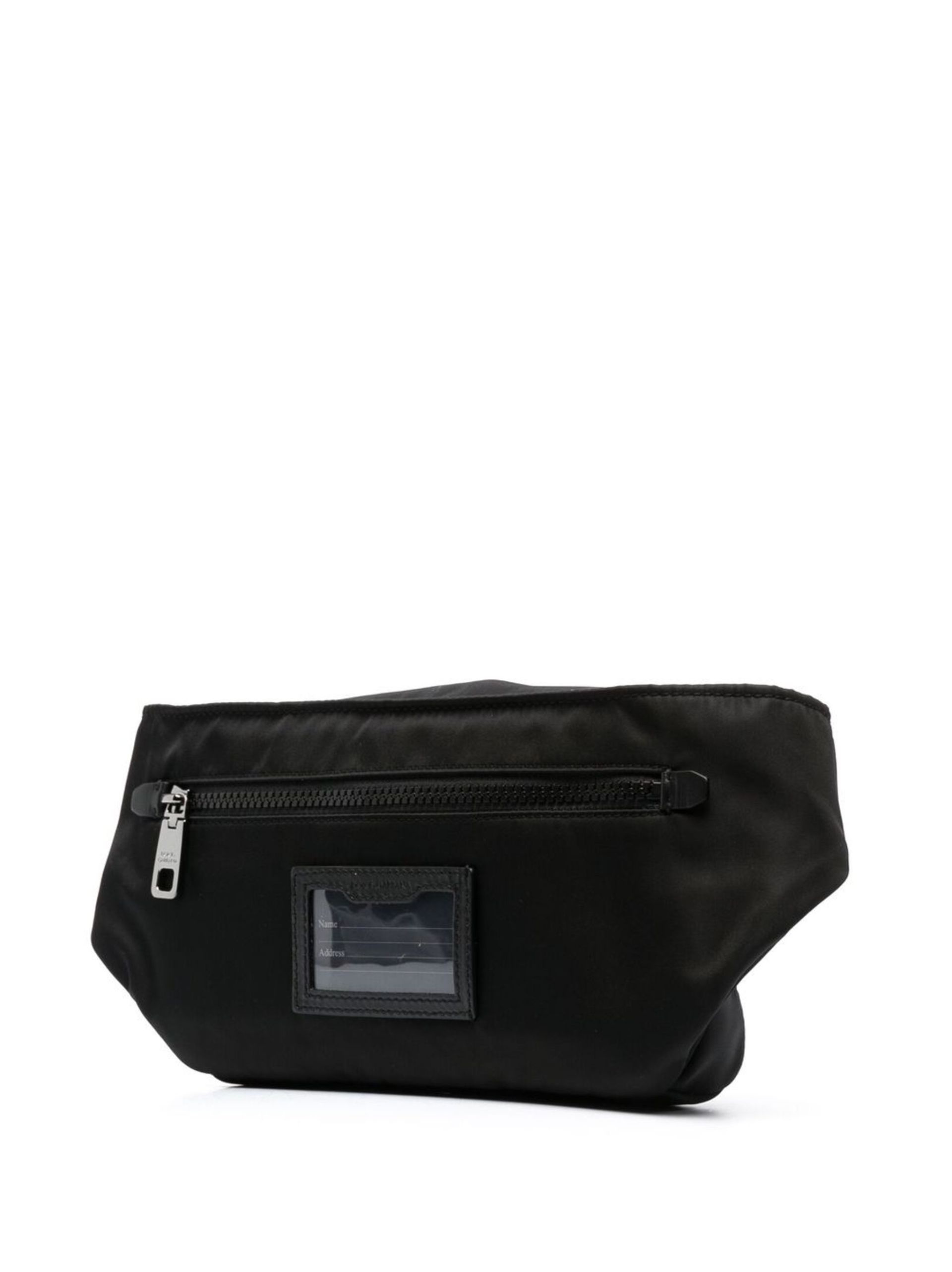 Black Raised Logo Belt Bag - 3