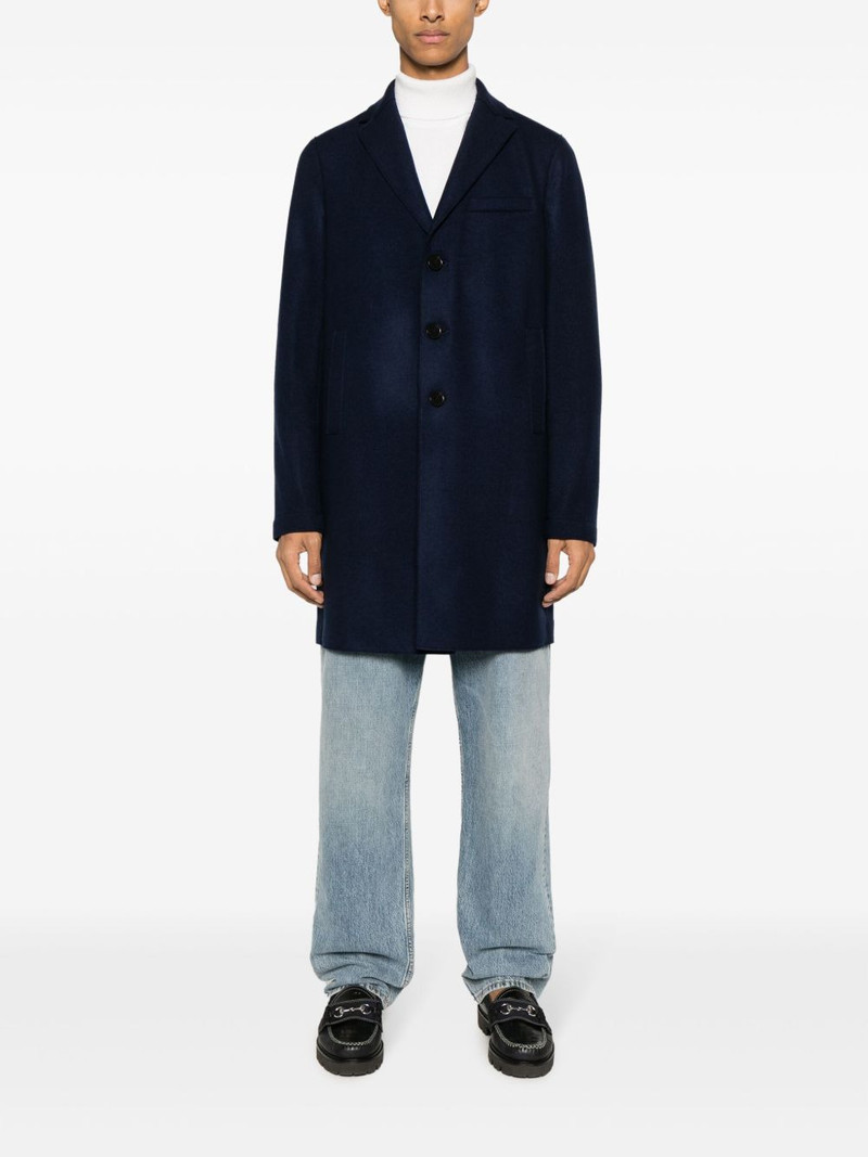 Harris Wharf London felted single-breasted coat outlook