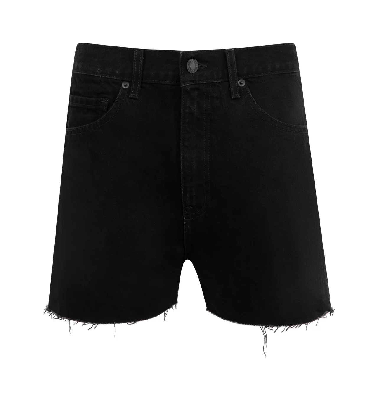 COBAIN FRAYED DENIM SHORTS - 1