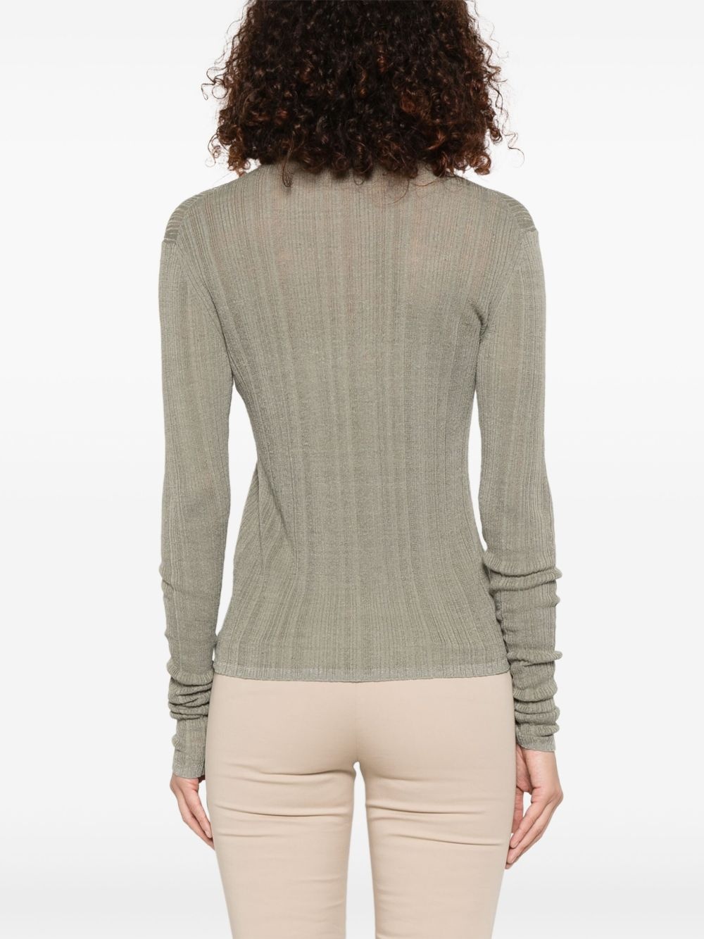 crew-neck cardigan - 4