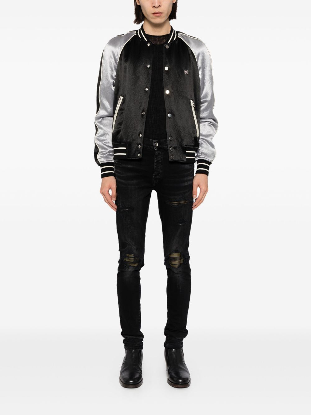 distressed skinny jeans - 2