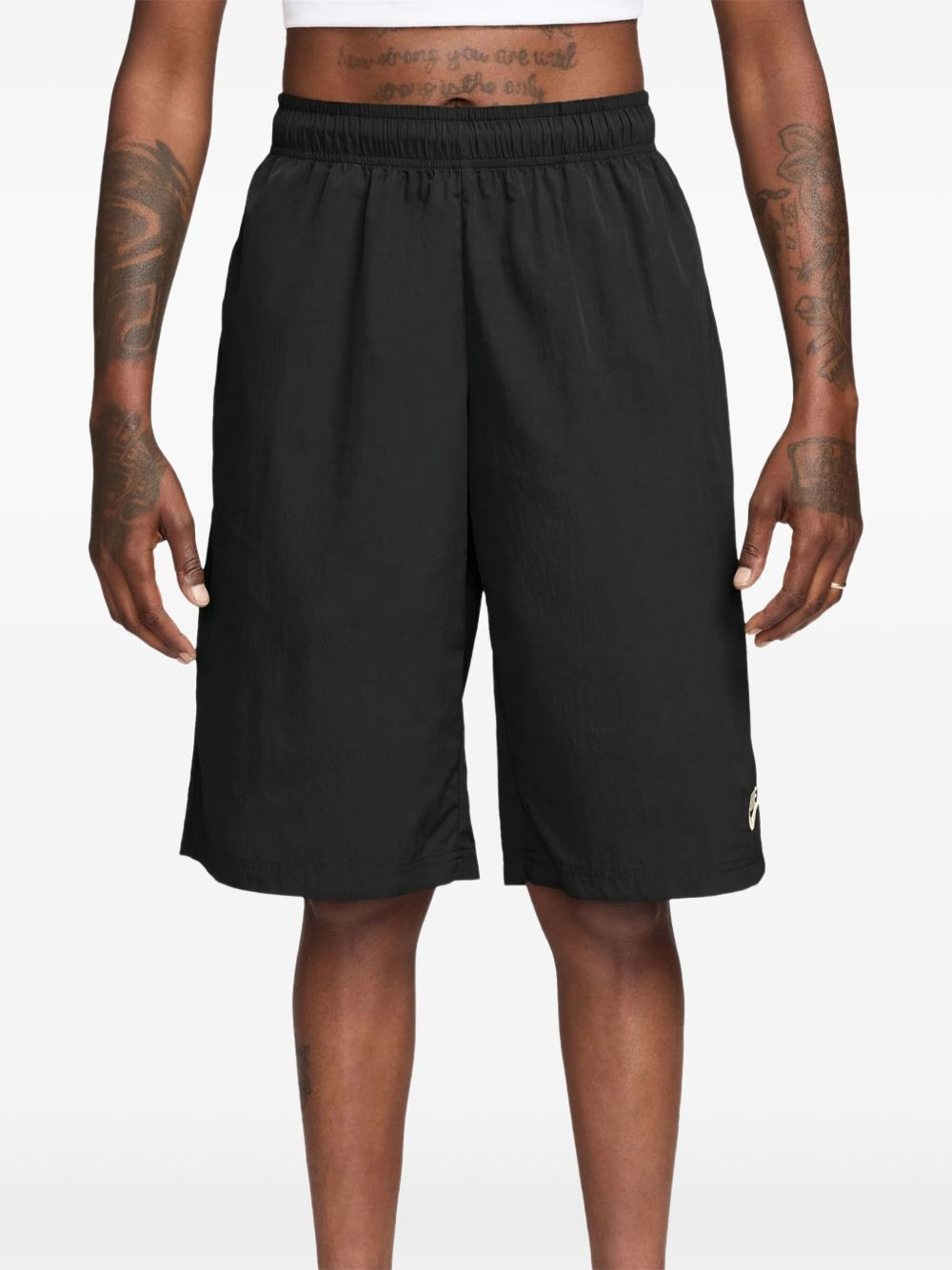 logo-embroidered shorts - 2