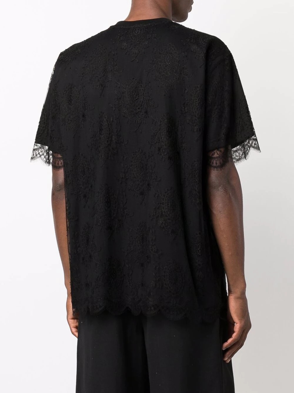 coordinates lace layered T-shirt - 4