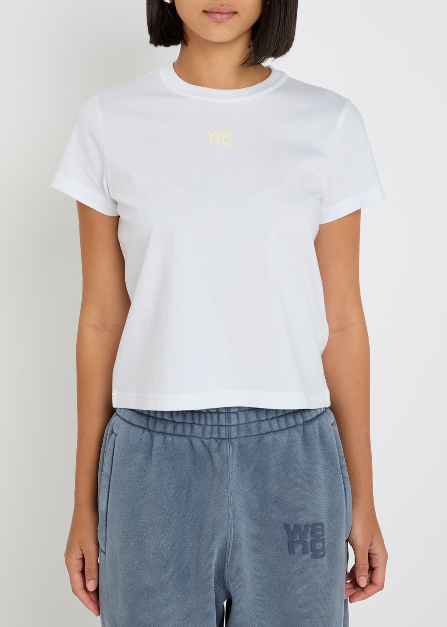 Alexanderwang.t Logo-appliquéd Cotton T-shirt - 2