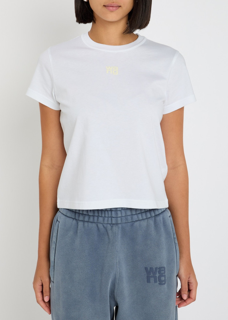 alexanderwang.t Alexanderwang.t Logo-appliquéd Cotton T-shirt outlook