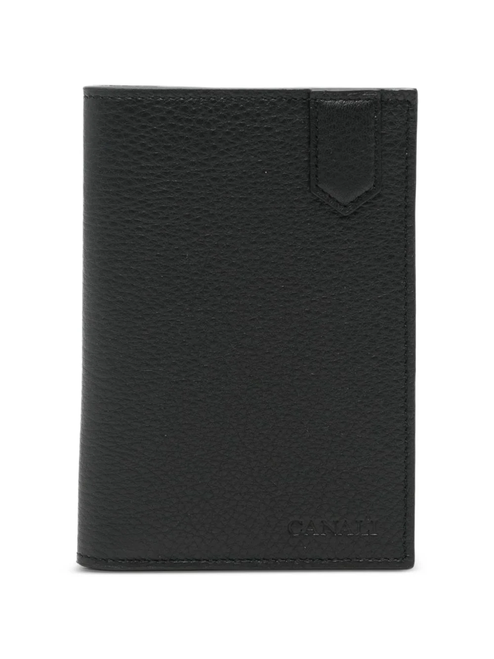grained leather wallet - 1