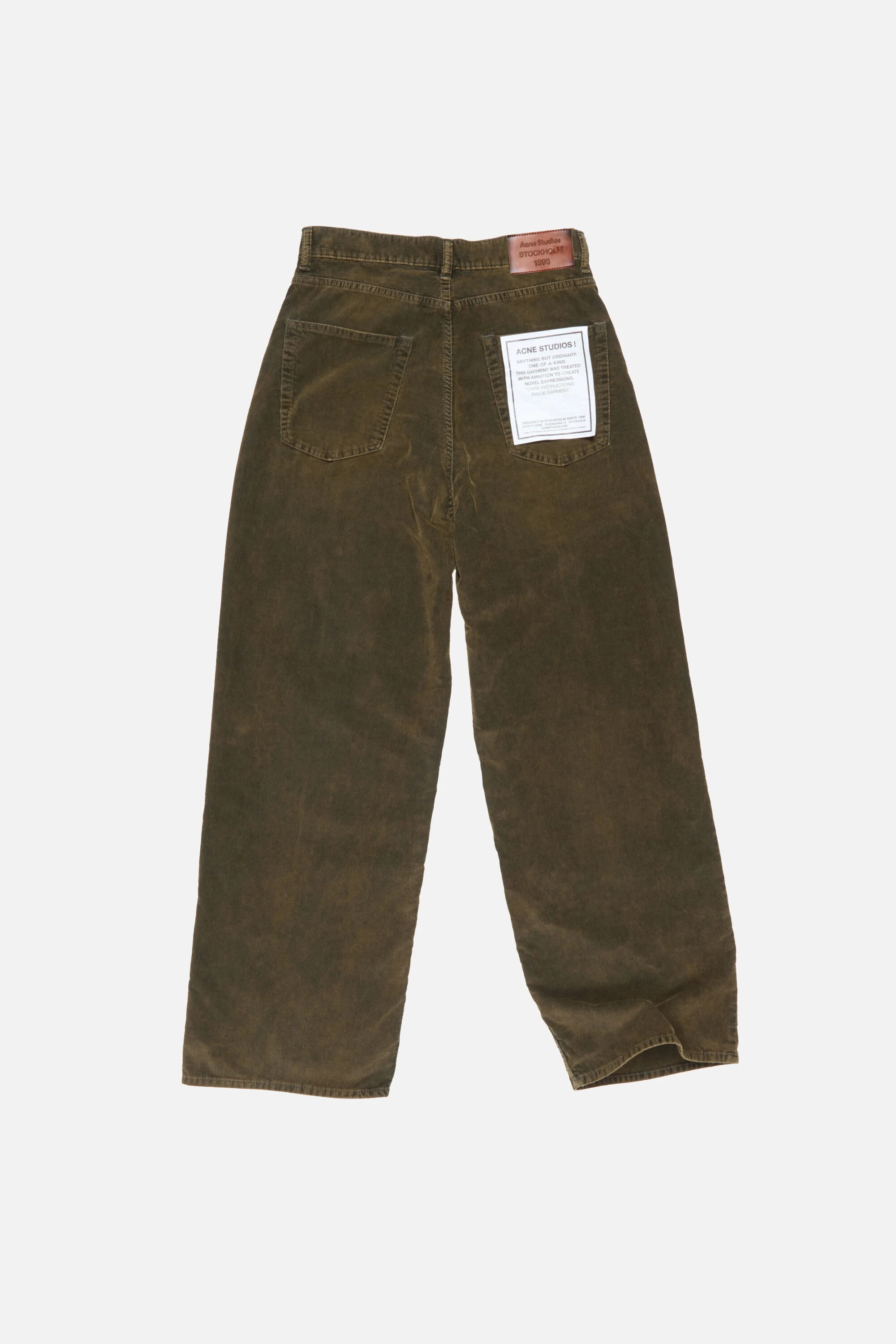 Corduroy trousers - Olive green - 6