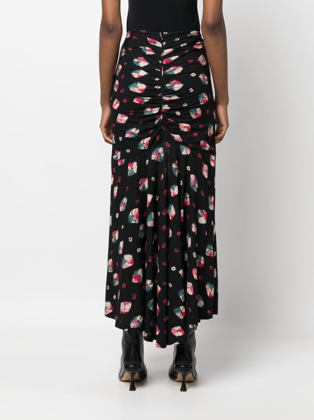 Nadira Nocturne-print maxi skirt - 4