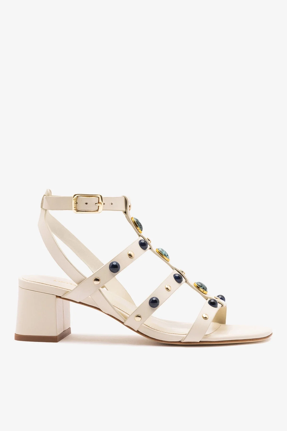 Amalfi Sandal Ivory Leather - 1