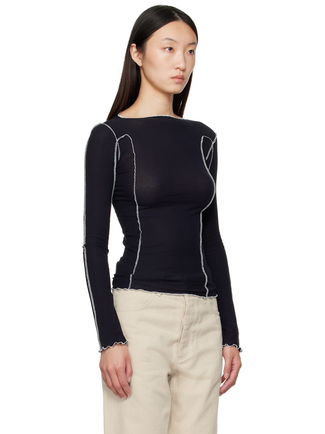 Navy Omato Long Sleeve T-shirt - 2