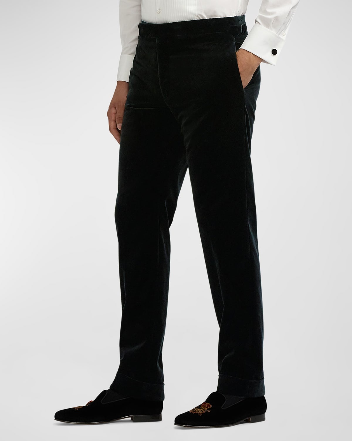 Men's Gregory Hand-Tailored Velvet Trousers - 6