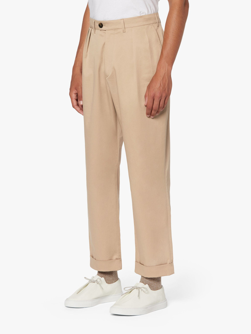 FIELD BEIGE COTTON CHINO TROSUERS | GTM-203 3