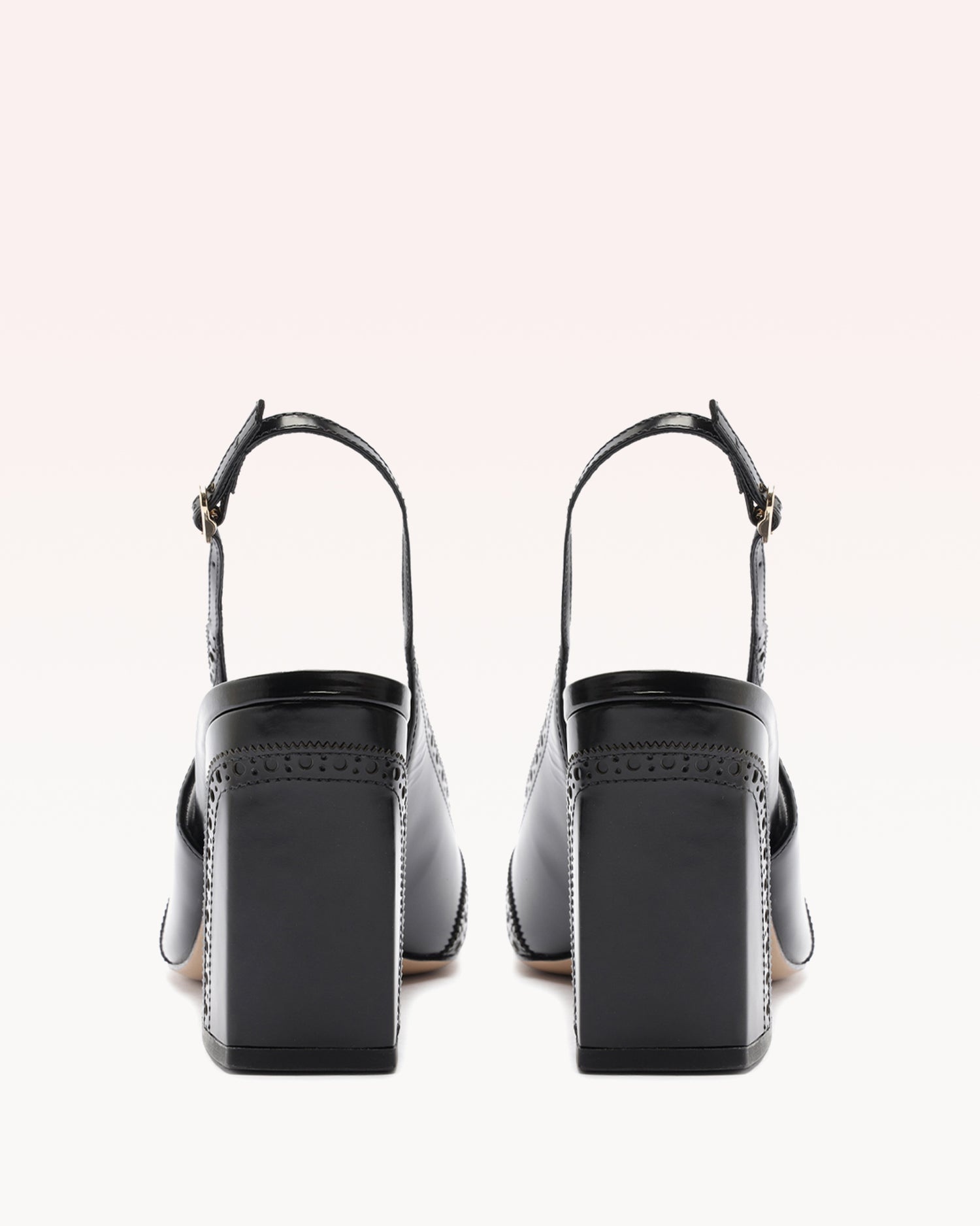 SLINGBACK BROGUE 85 BLACK - 4
