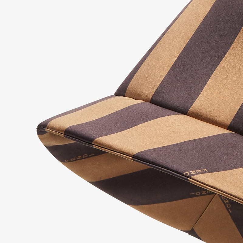 FENDI Brown silk bucket hat outlook