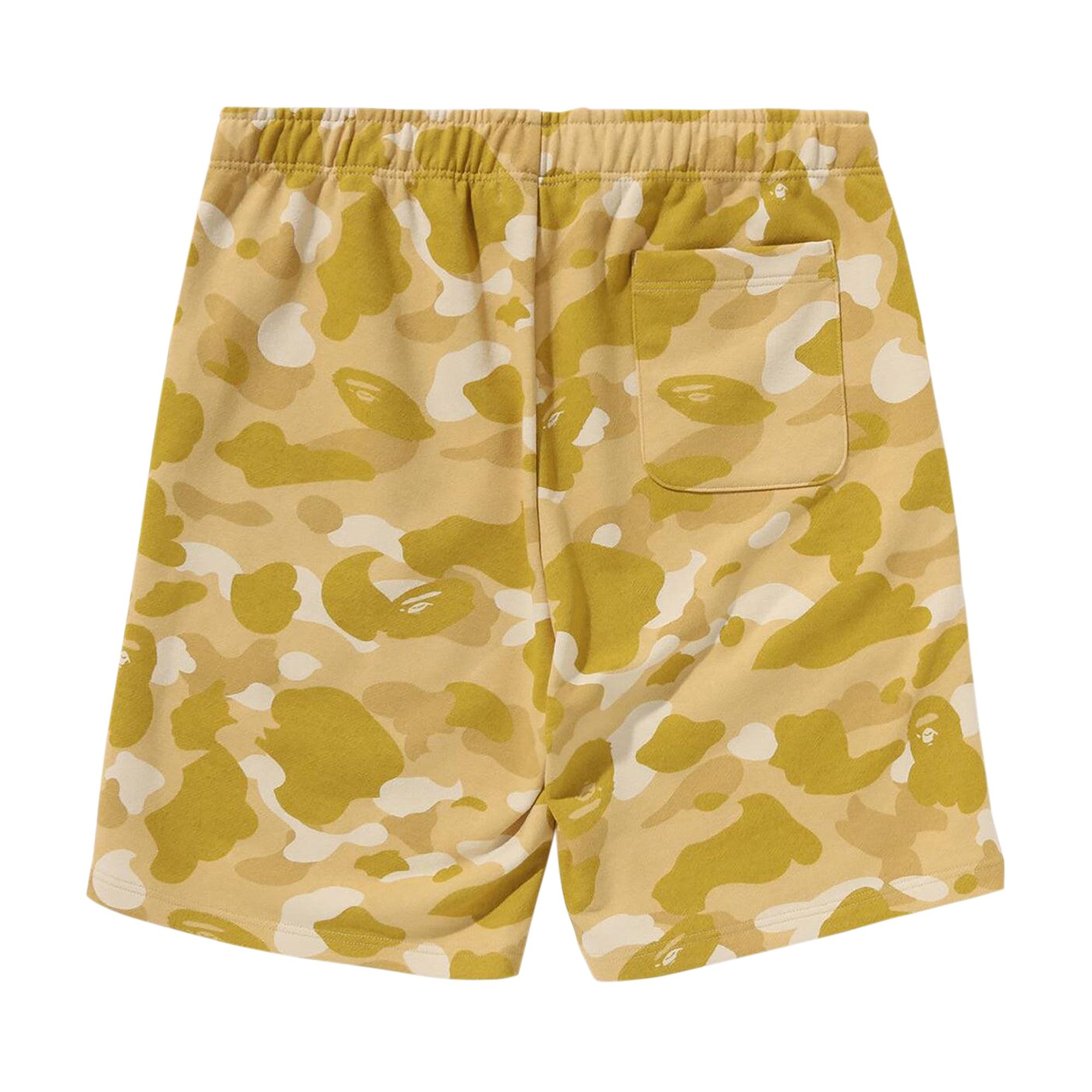 BAPE Color Camo Shark Sweat Shorts 'Yellow' - 2