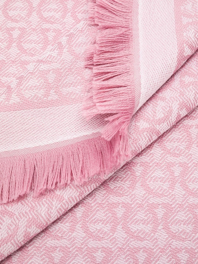 Gancini jacquard knitted scarf 3