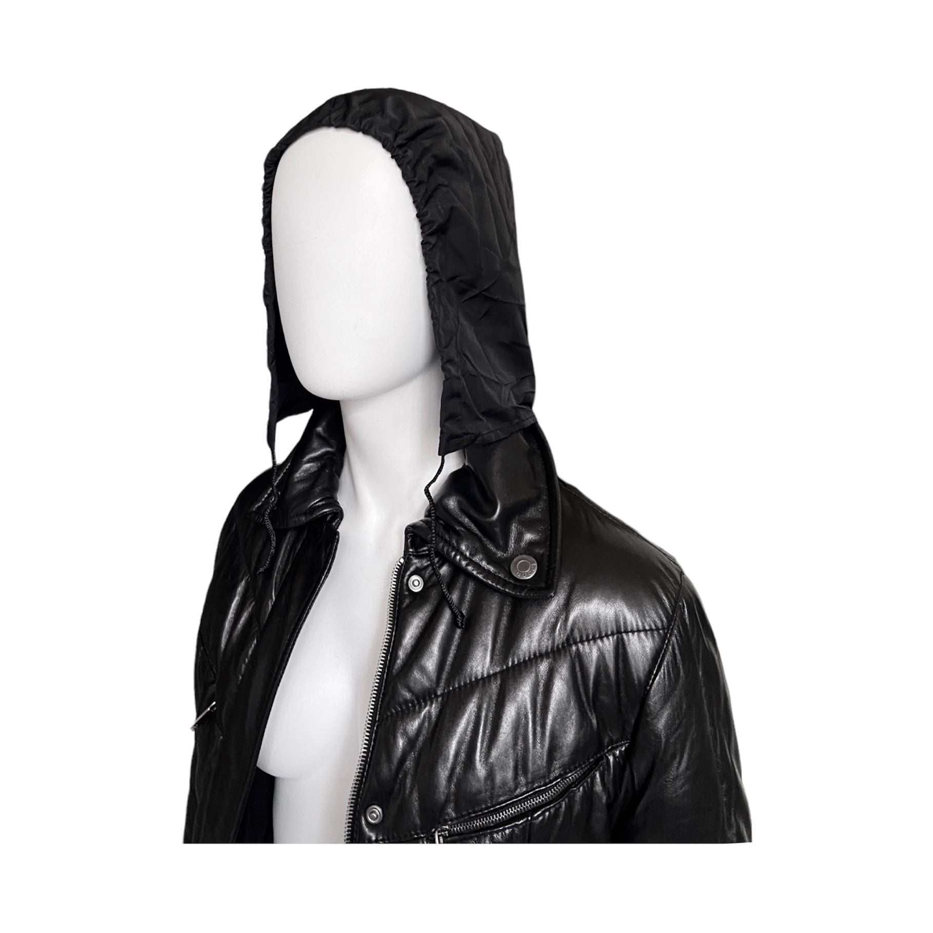Gucci Fall 1998 Tom Ford Lambskin Leather Quilted Down Puffer Jacket 38 - 16