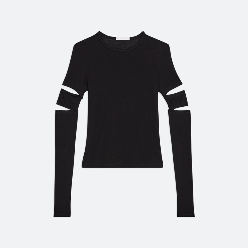 SLASHED LONG-SLEEVED TOP 1