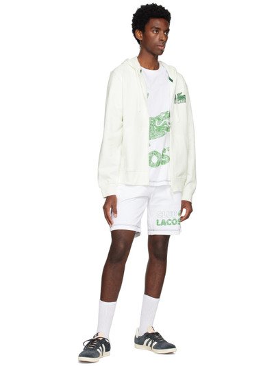 LACOSTE White Printed Shorts outlook
