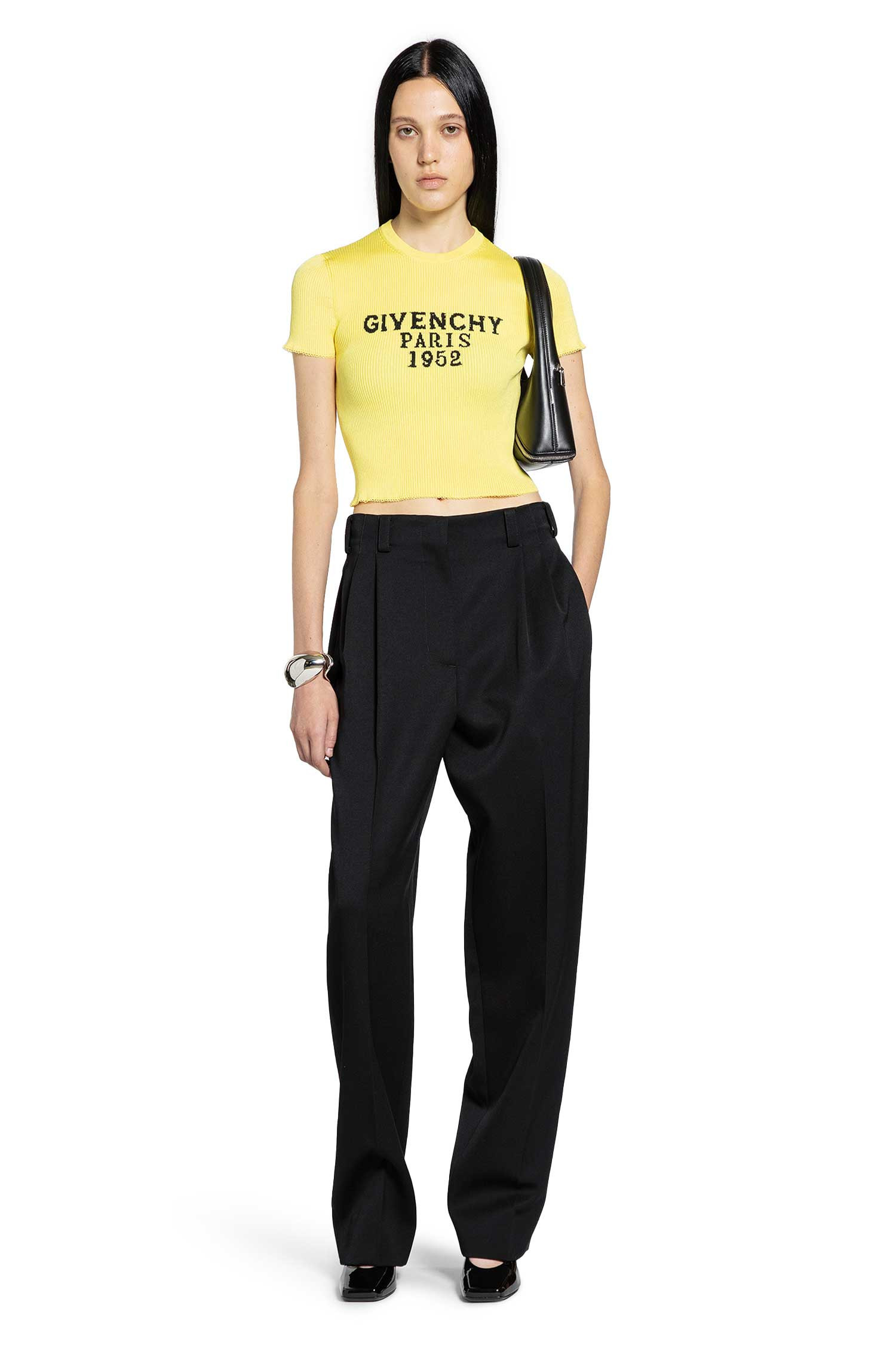 Slashed Double Pleat Pants In Wool - 6