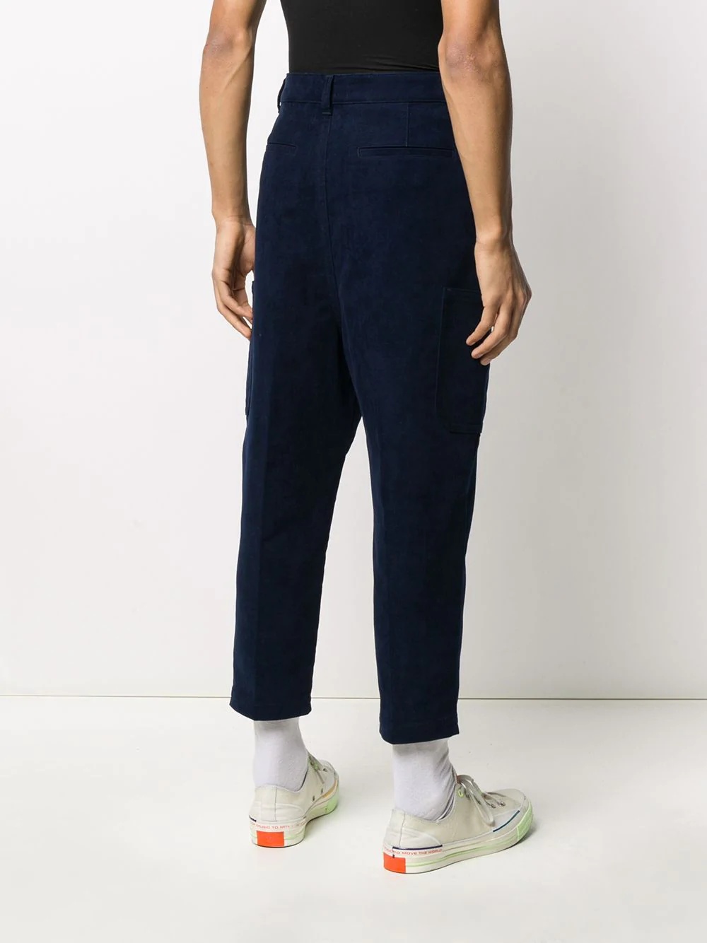 oversized carrot-fit worker trousers - 4