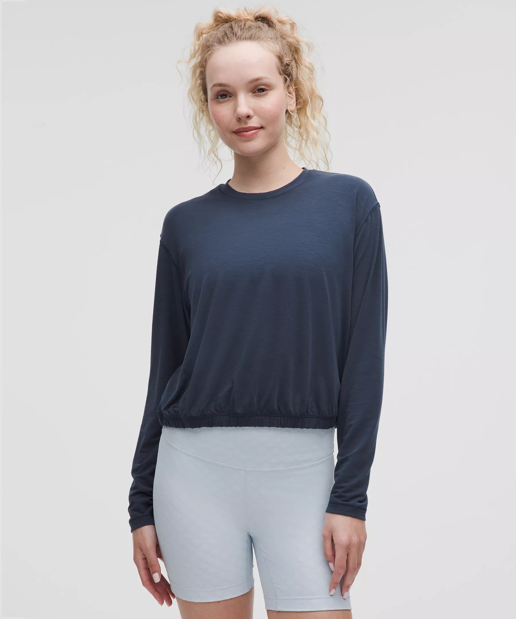 Jersey Training Elastic-Hem Long-Sleeve Shirt - 1
