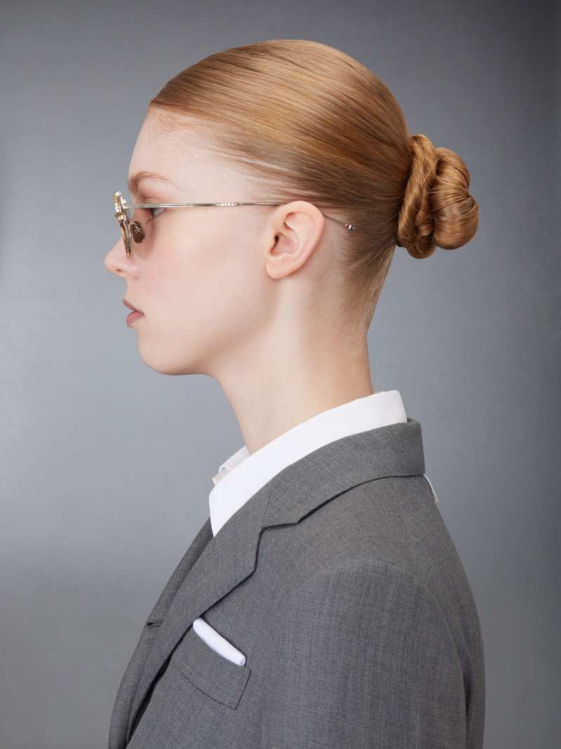 TITANIUM ROUND CLIP ON SUNGLASSES 6