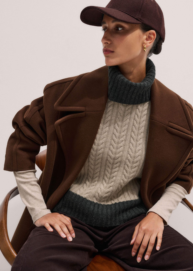 Cable Vest + Snood 3