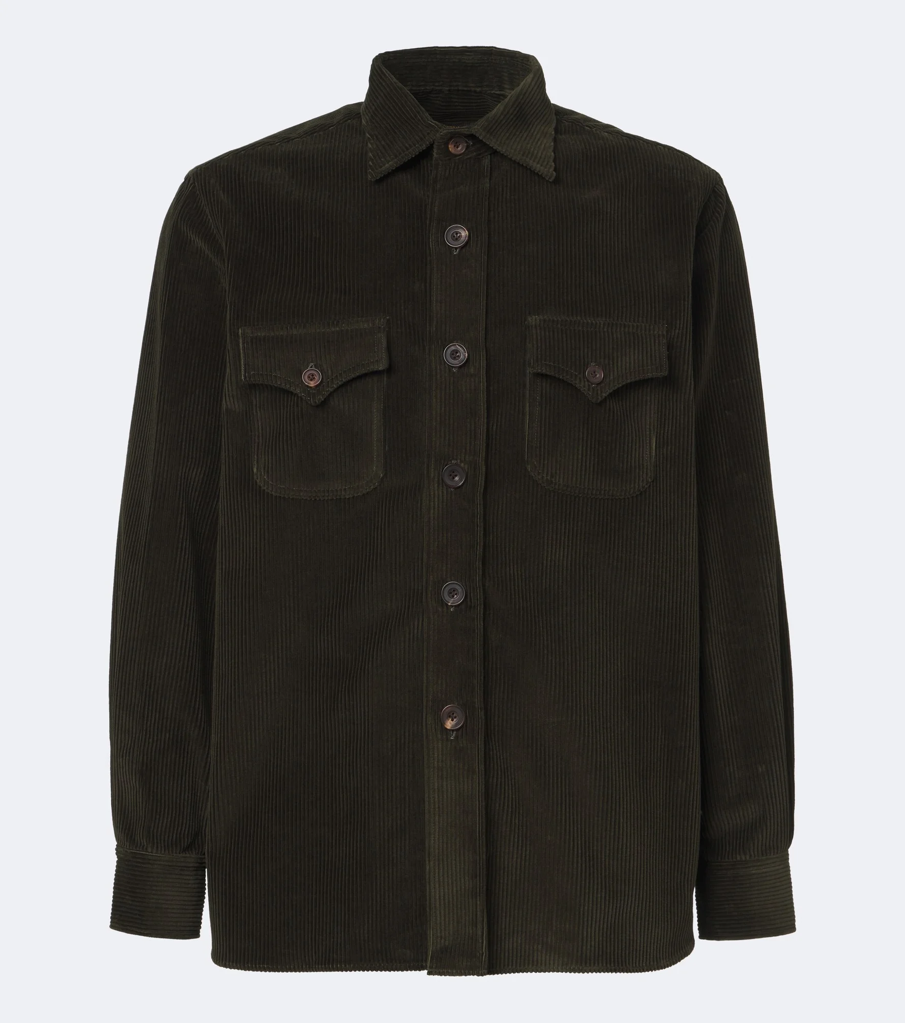 Cotton corduroy overshirt - 1