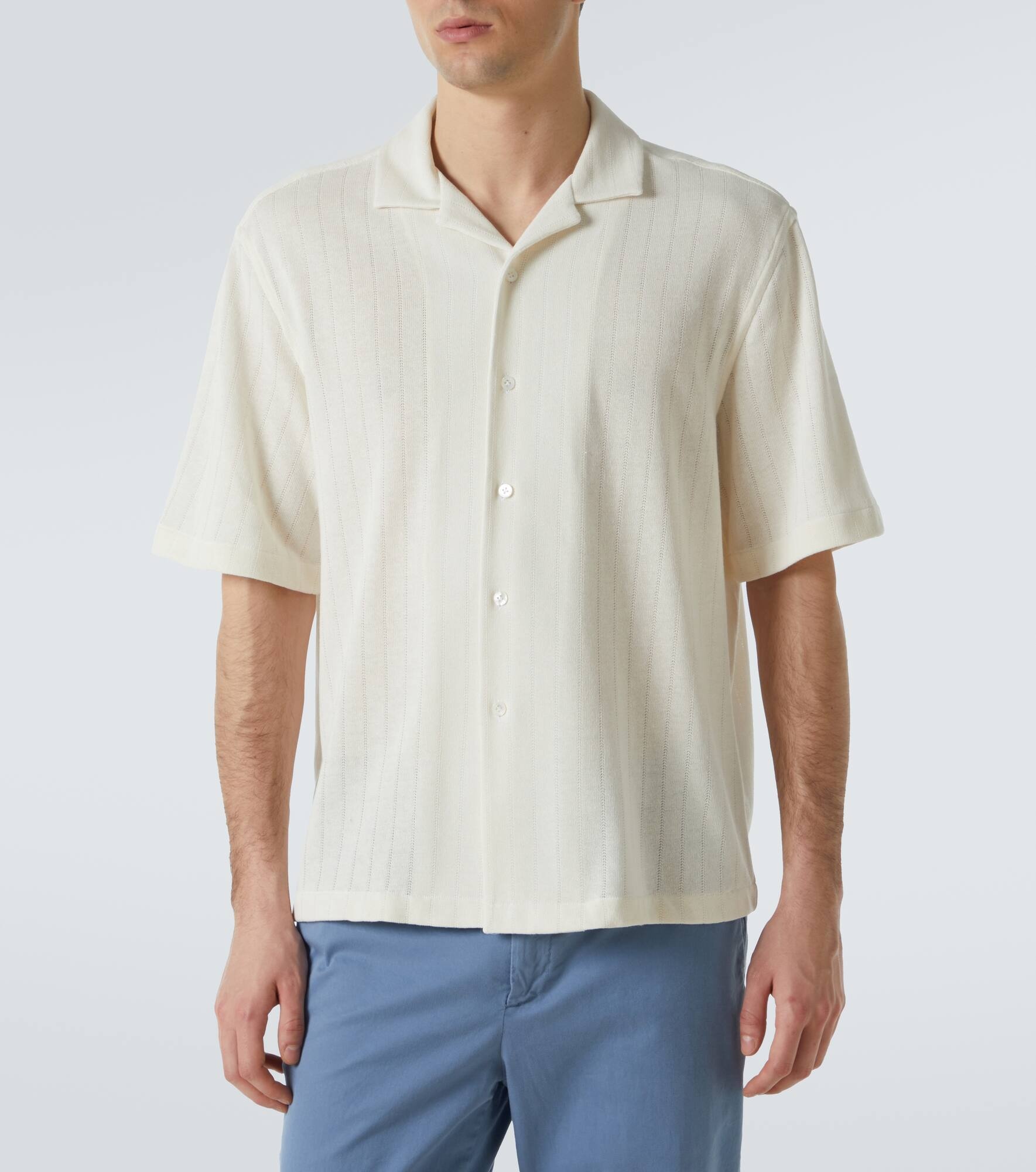 LARDINI Striped bowling shirt | mytheresa | REVERSIBLE
