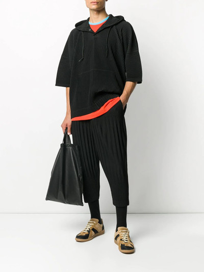 ISSEY MIYAKE micro pleated hoodie outlook