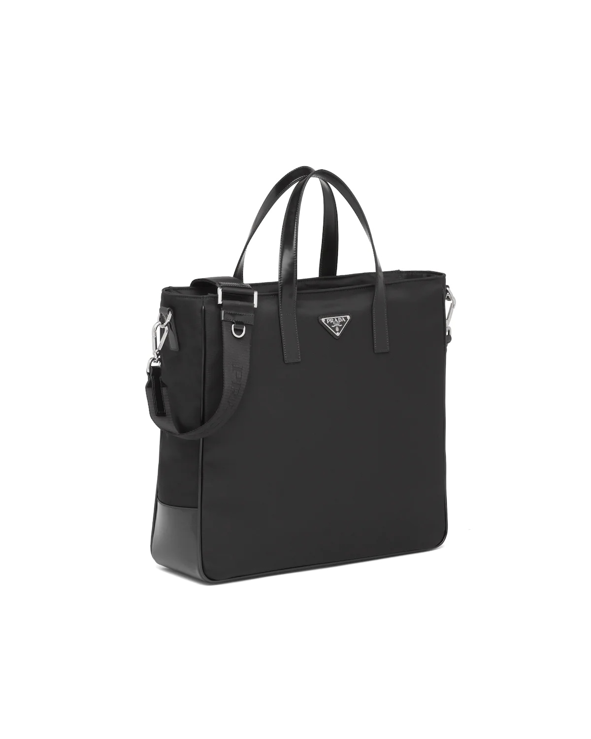 Re-Nylon and Leather tote - 3