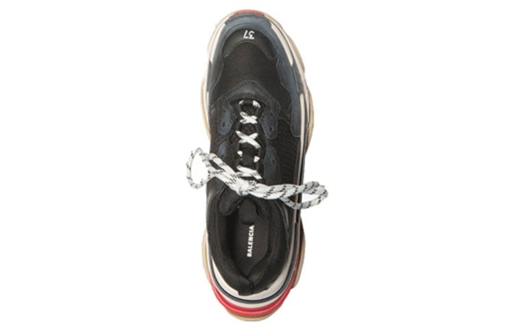 (WMNS) Balenciaga Triple S Sneaker 'Black Red' 524037W09O11000 - 4