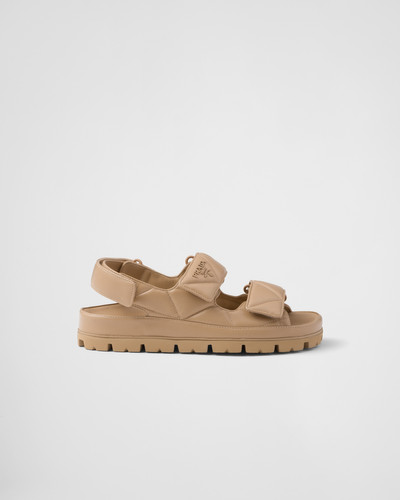 Prada Padded nappa leather sandals outlook