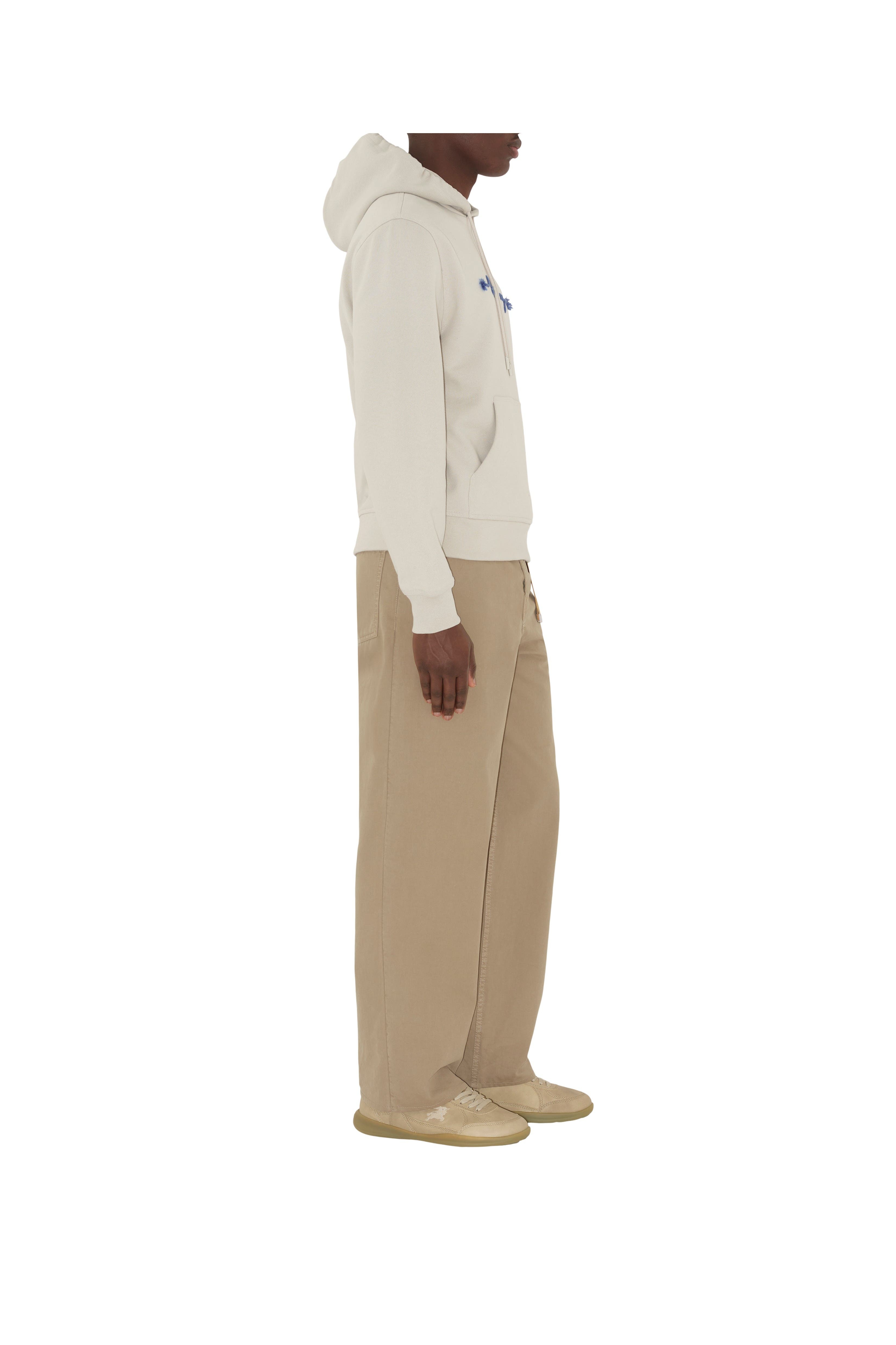 burberry Knot Logo Cotton Hoodie in Sail at Nordstrom - 3